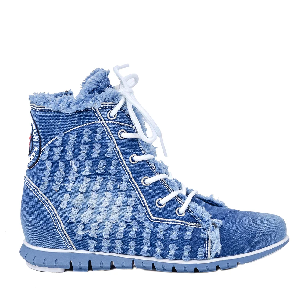 

Jeans Boots Shoes, Handmade Women's Sports Boots, Women's Sexy Boots, Heeled Boots, Sports High Boots, Shoes Birthday Gift
