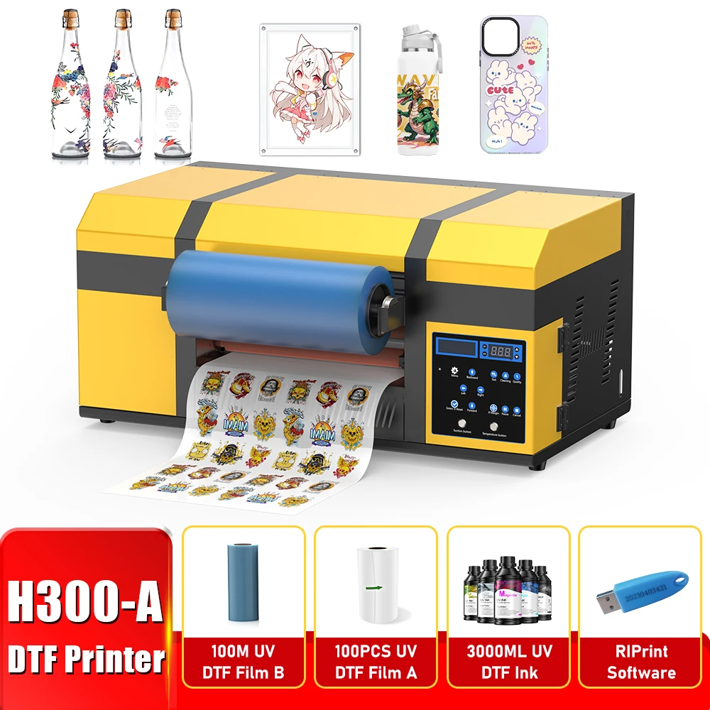 

For Epson XP600 Printer head A3 UV DTF Printer 2 in 1 UV DTF Printing Machine A3 Print and Laminating Machine for Fabric Metal