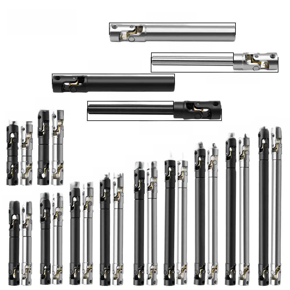 Arbre de transmission interne cannelé en métal, Joint universel, pour voiture 1/10 RC, chenille axiale SCX10 gladiateur YK4082 TRX4 TF2 D110