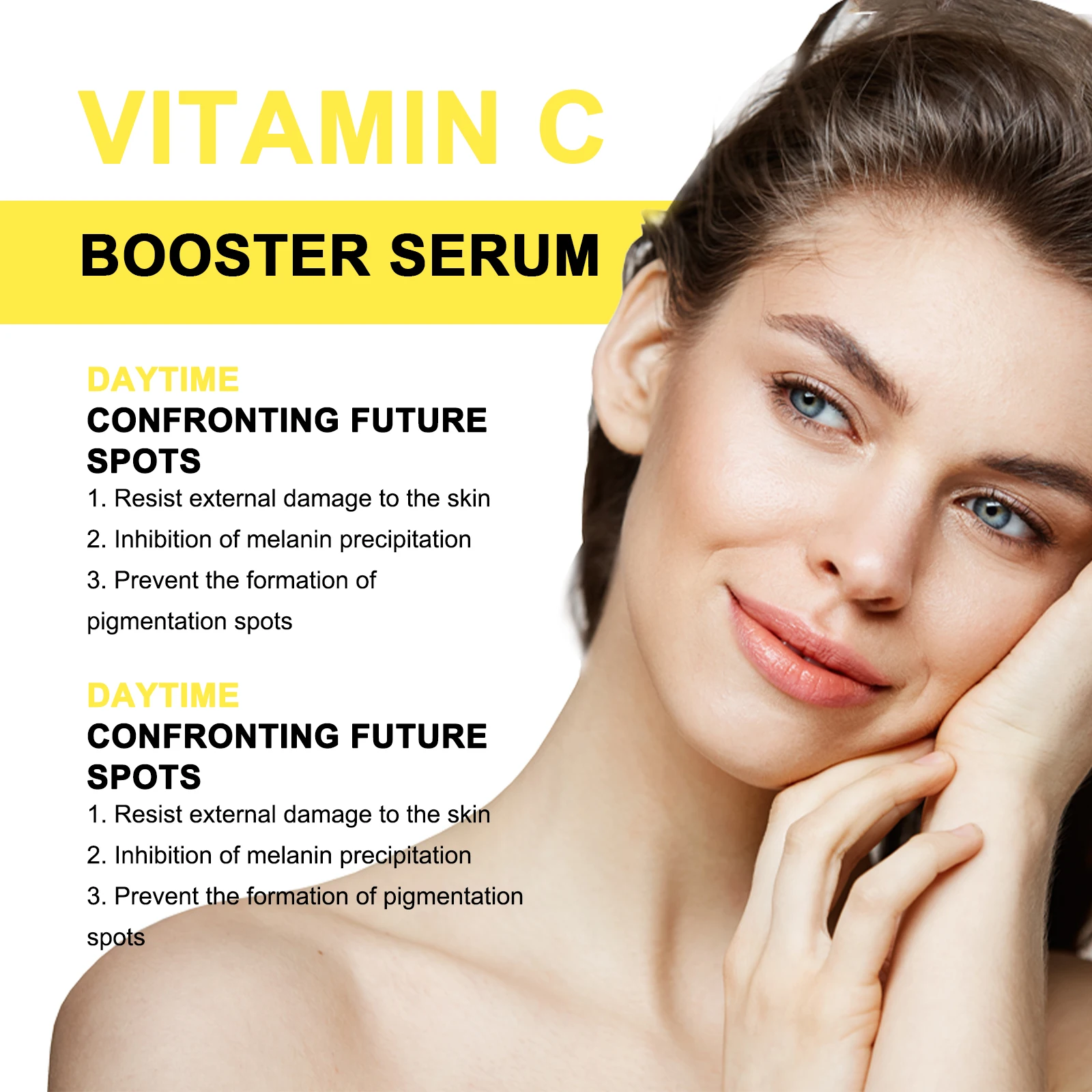 Eelhoe 30 مللي VC مصل تفتيح البشرة تحسين بلادة ترطيب إزالة الجلد الداكن السلس بشرة الوجه ترطيب جوهر العناية بالوجه #3