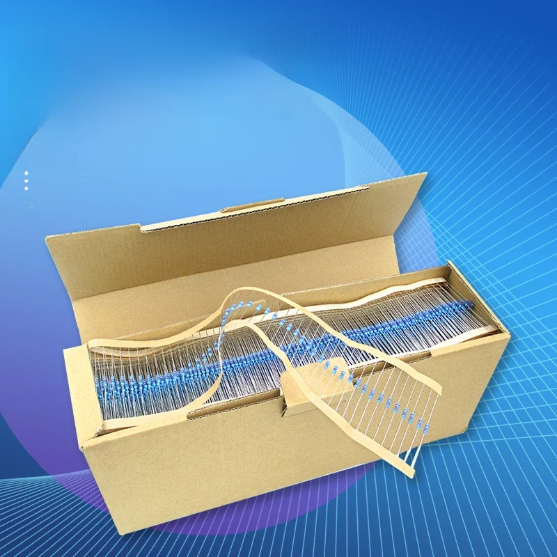 100 stks 1/4 W Weerstand 0.1R ~ 2.2 M 1% Metaalfilmweerstand Serie 0.25 W 1R 10R 47R 100R 220R 470R 1 K 2.2 K 10 K 22 K 100 K 220 K 1 M ohm - afbeelding 2