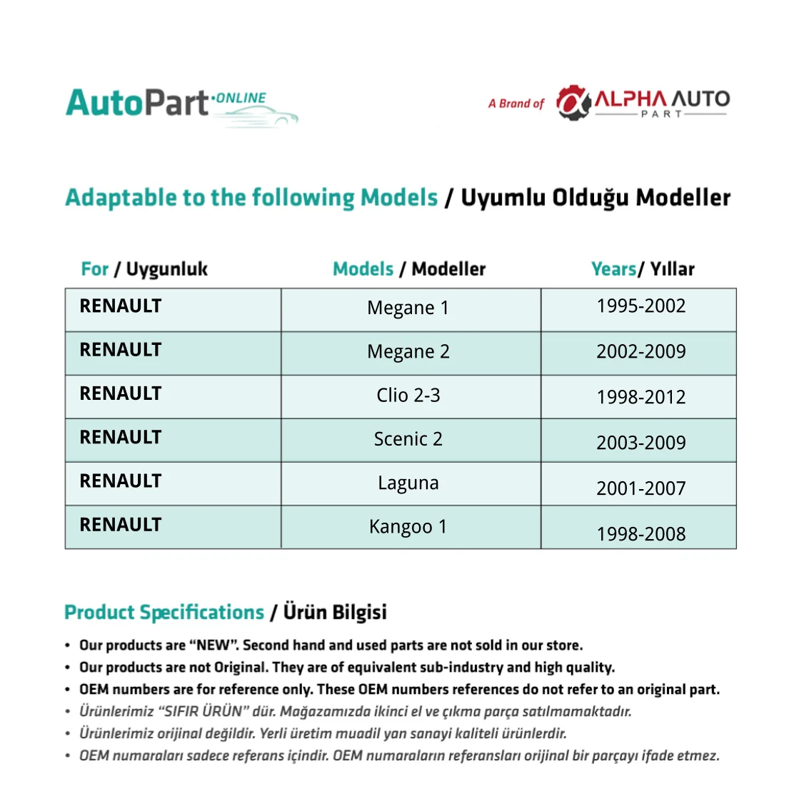 Renault Megane iรงin Hubcap anahtarฤฑ