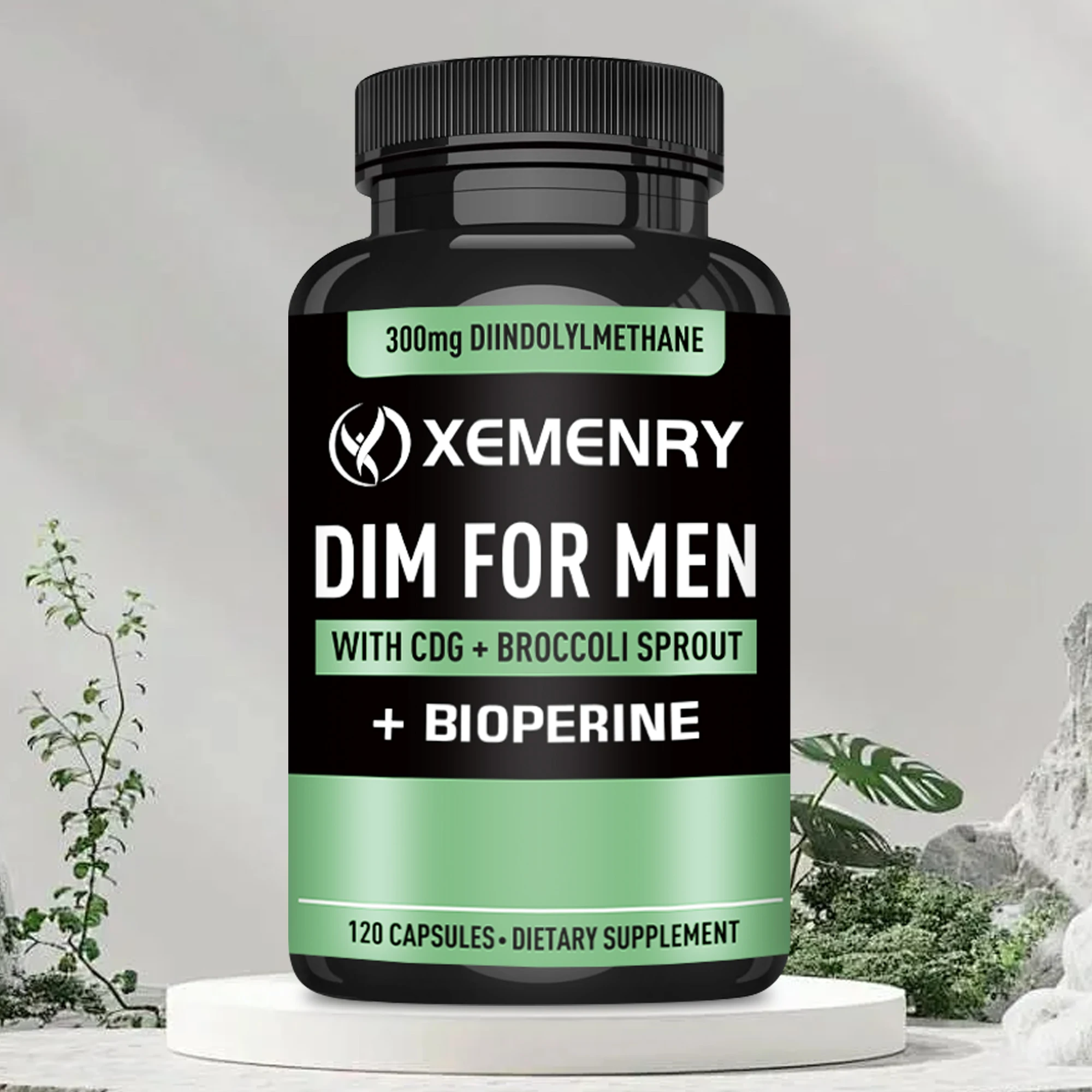 DIM 300mg - Increase Muscle Mass, Improve Athletic Performance, Promote Metabolism, Balance Hormones - 120 Capsules