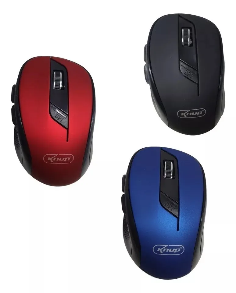 KP-MU401 Wireless Mouse: 1600 DPI, with 6 Programmable Buttons, 2GHz RF Technology and 4GHz for Stable and Precision Connection