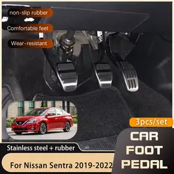 Auto For Nissan Sentra Sylphy B18 2019 2020 2021 2022 AT MT Stainless Steel New Car-Styling Car Pedals Gas Brake Non-slip Pedal