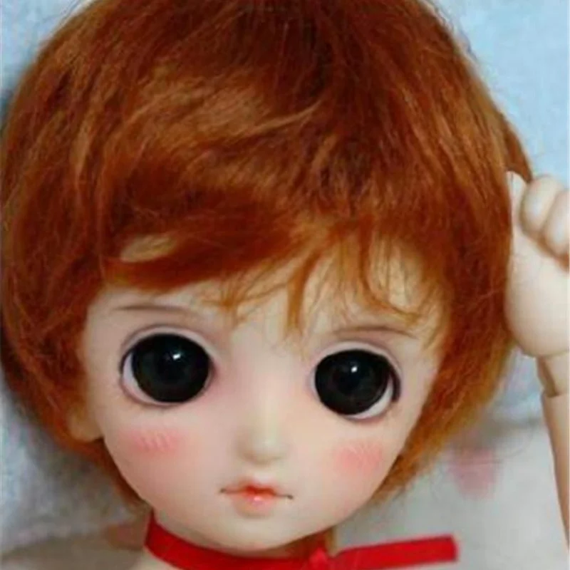 D28053 All Sizes Short BJD Synthetic Mohair Wig From 3-4Inch To 10-11Inch Hair Tiny OB11 YOSD MSD SD QBaby Doll Accessories
