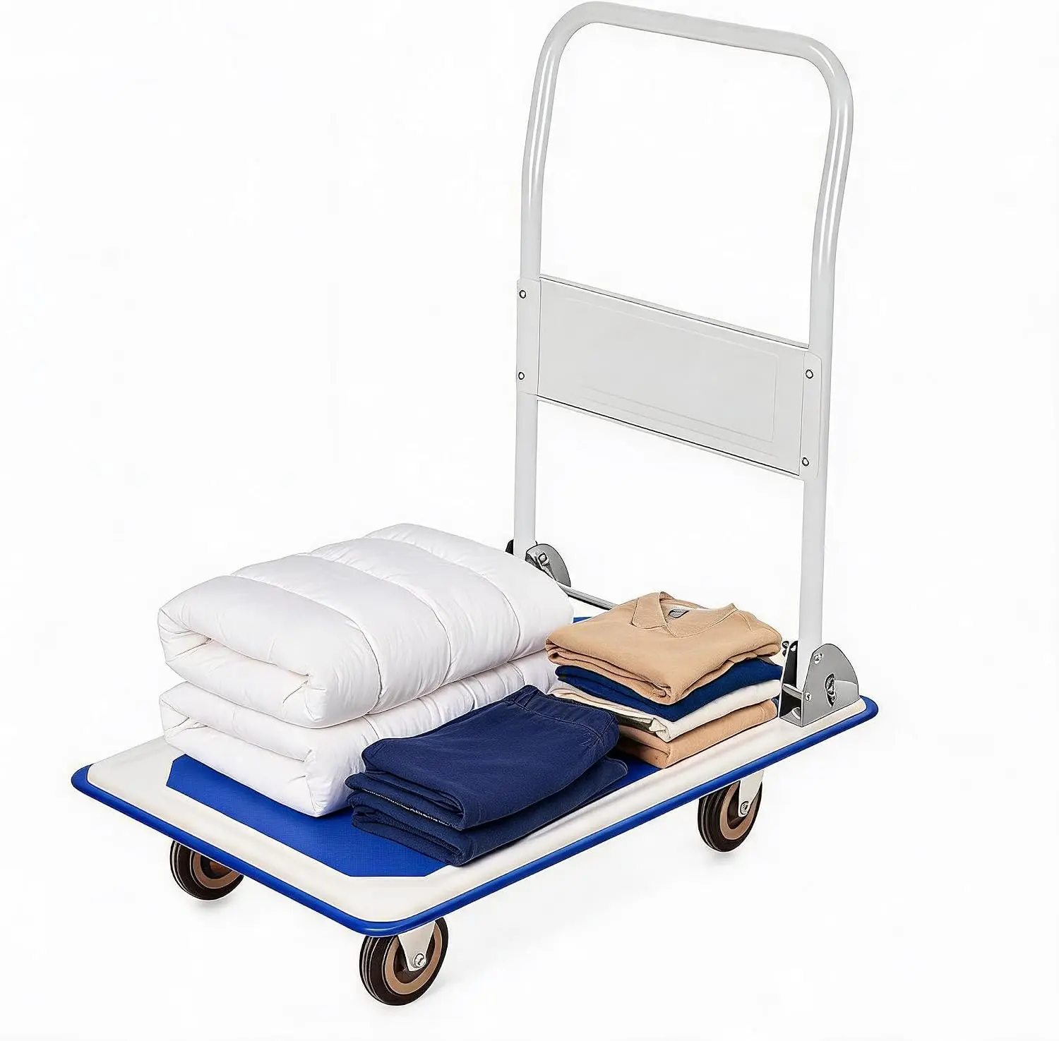 Chariot pliable 150 kg – Plateforme 73x47 cm