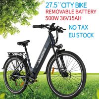 SAMEBIKE RS-A01 PRO 27.5Inch Electric Road Bike Removable Battery 36V15Ah 500W Rear Motor 7S Shifter Double Disc Brake 2.1 Tire