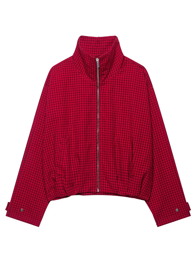 HH Fashion Damen Rote Karierte – Women'S Fashion Bomber Jacket Bewertung und Preis