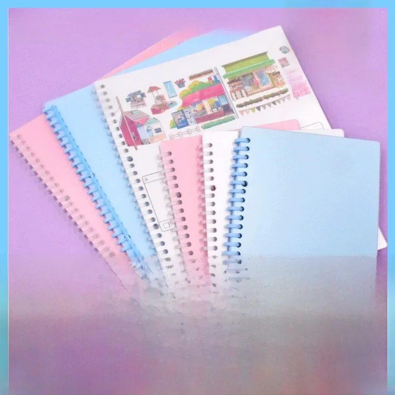 Naklejki w rozmiarze A4/A5 Album do zbierania 40 arkuszy PU skórzana okładka naklejki wielokrotnego użytku książka dla majsterkowiczów naklejki do scrapbookingu organizator — zdjęcie produktu 7