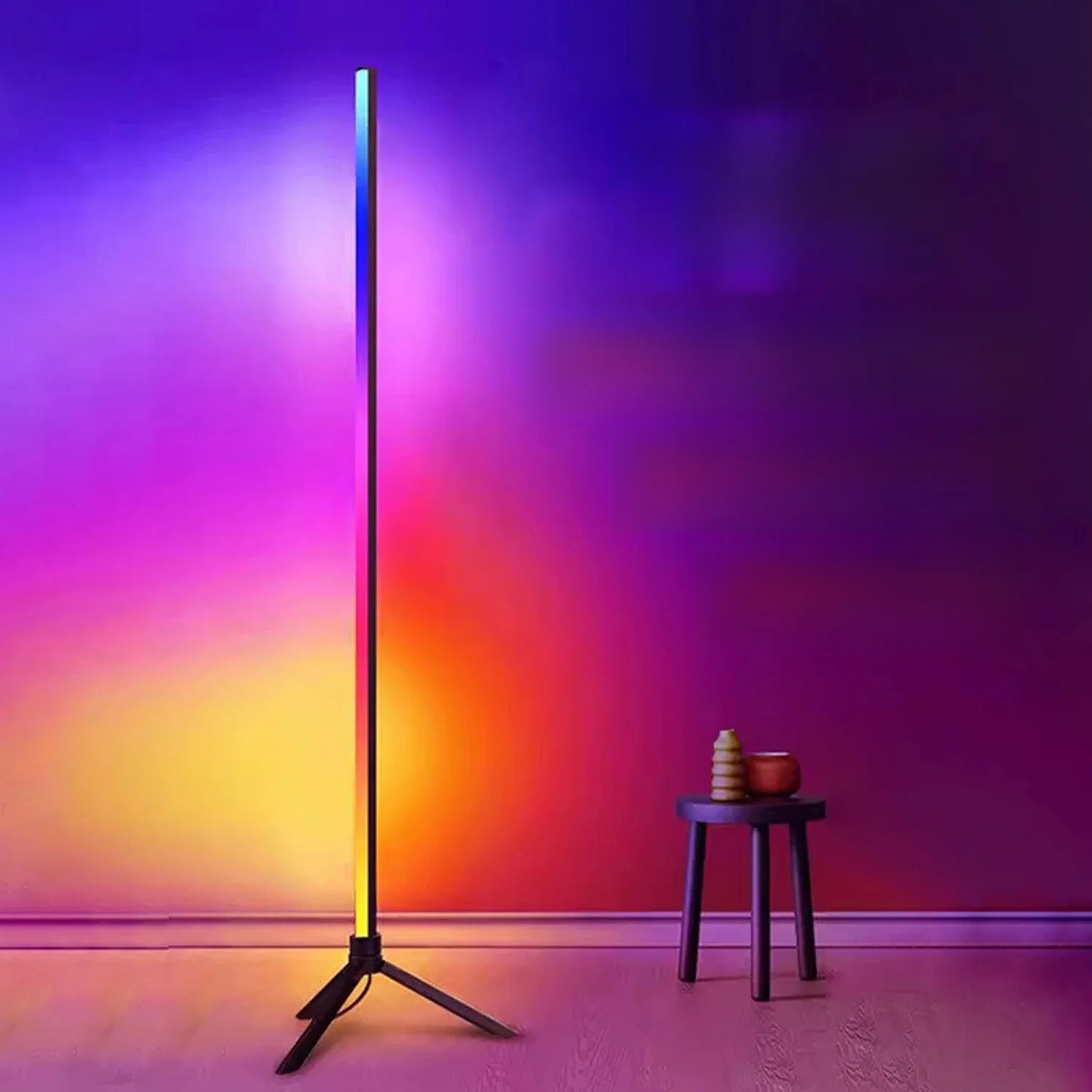 Floor Lamp 5V RGB IC 120CM Suitable For Bedroom Gaming Room Decorative Wall Corner Ambient Light Fast Delivery