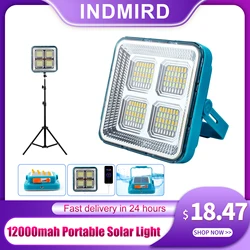 12000mah lanterna solare portatile LED tenda luce lanterna ricaricabile emergenza notte mercato luce lampada da campeggio all'aperto