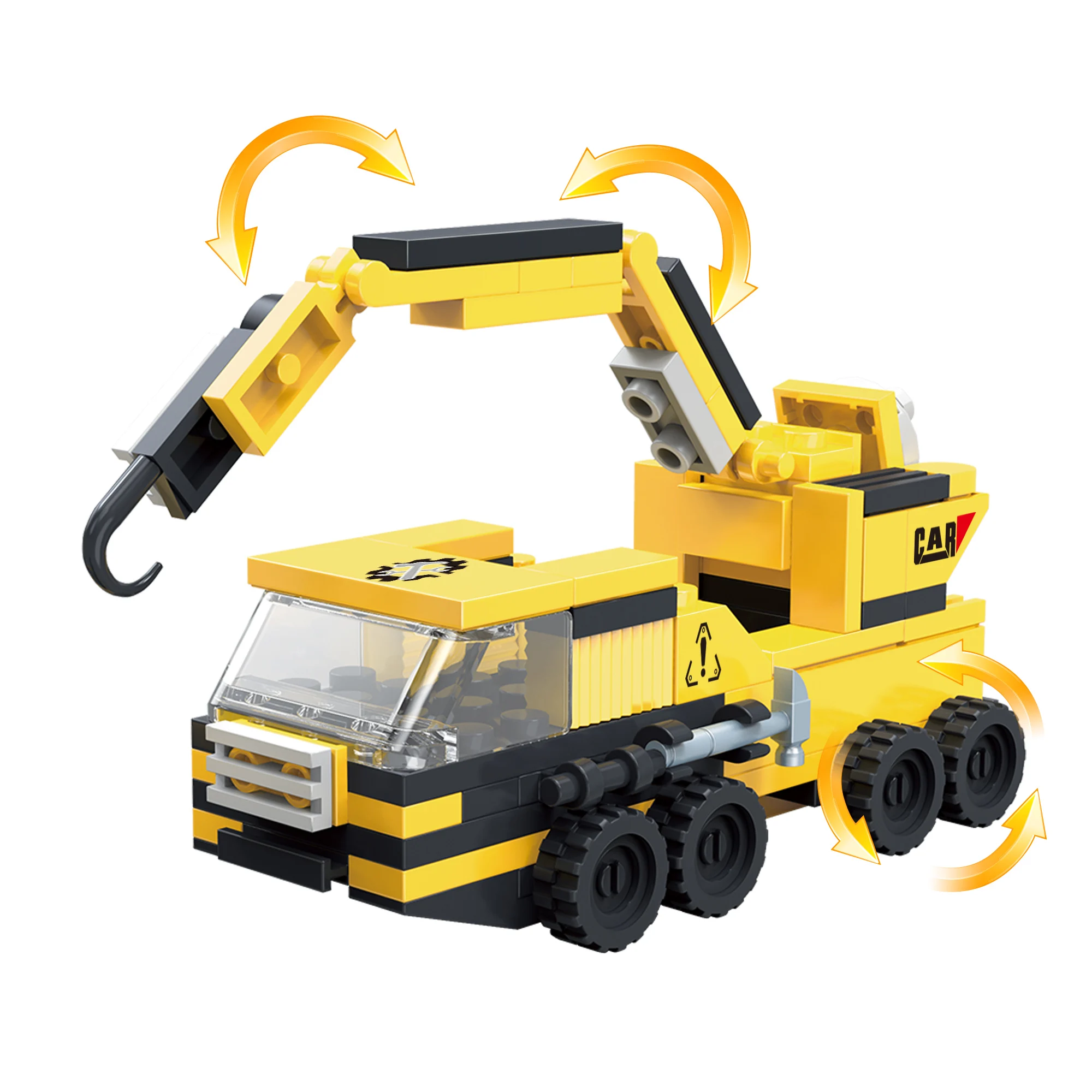 COGO Engineering Vehicle Building Blocks Kits - Grader, Paver, Road Rollers - Construction Car Bricks for Boys (846 PCS)