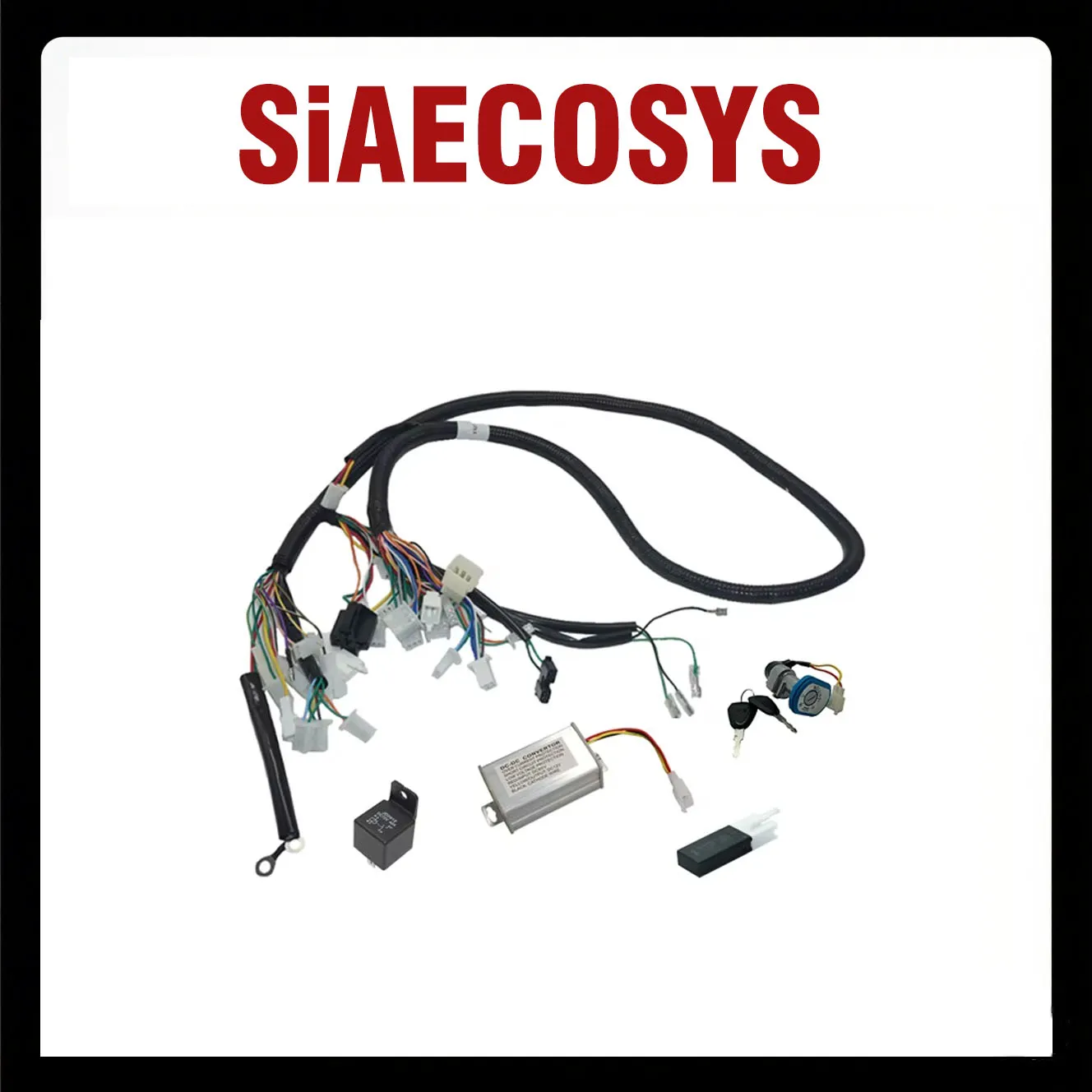 SiAECOSYS Vehicle Wiring Harness for Fardriver Hall/Encoder Controller Electric Bike Controller and Display System