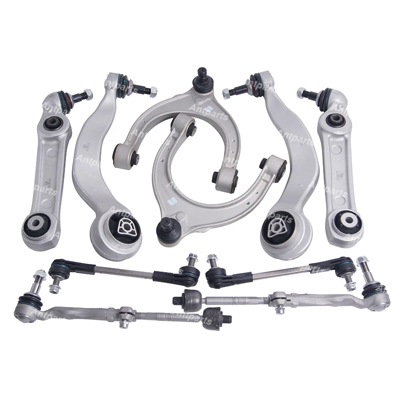 10PCS Front Suspension Stabilizer Link Tie Rod End Control Arm Set For BMW 5 6 7 Series G30 G38 G31 31106861177 31106861178