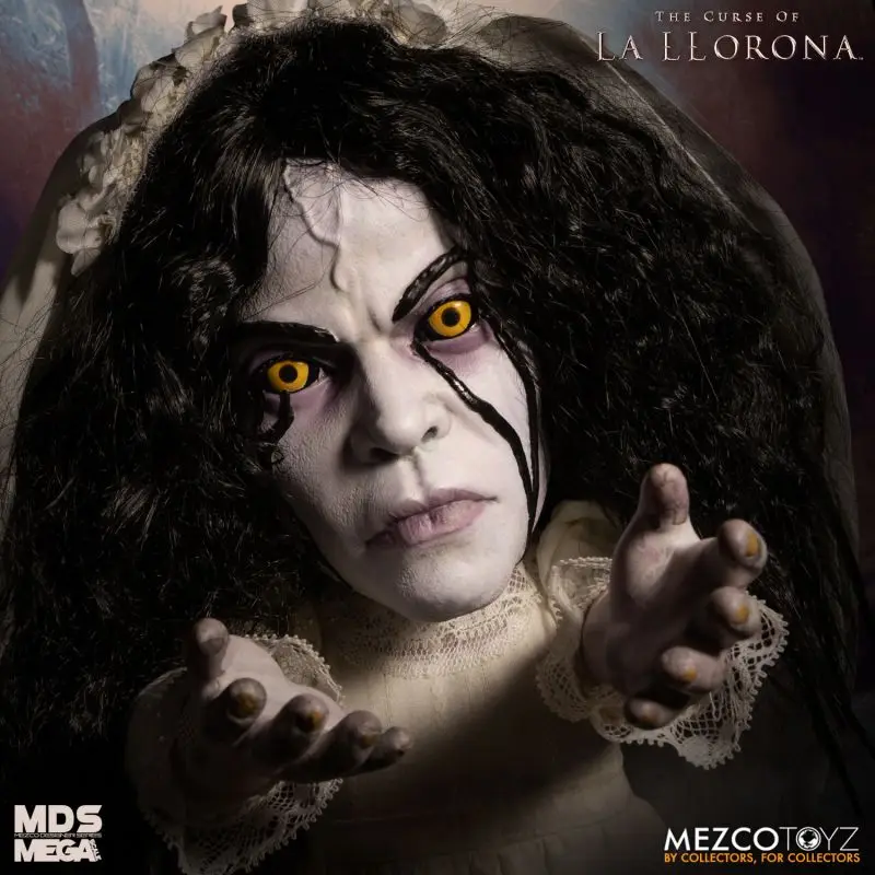 

Original MEZCO LDD Presents Classic Horror Film The Curse of La Llorona Talking La Llorona Model Collection Living Dead Dolls