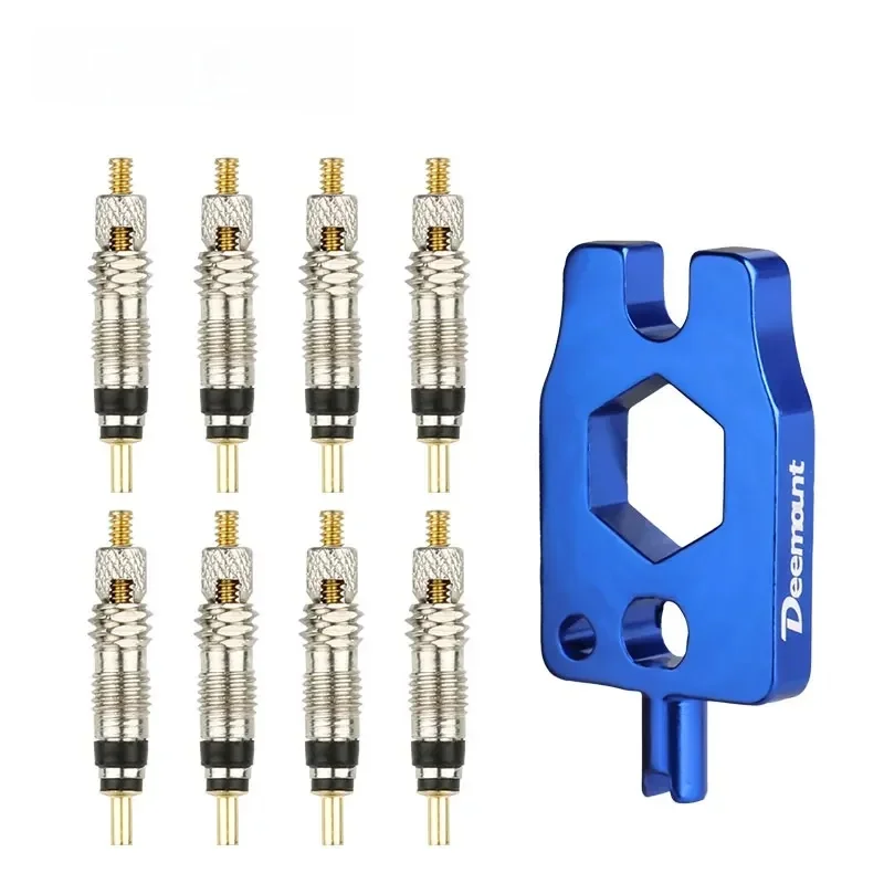 AliExpress DEEMOUNT Brass Presta Valve Core Set W/ Aluminum Remover N Rubber O-ring Optional MTB Road Bike Tubeless Tire Replacements Parts