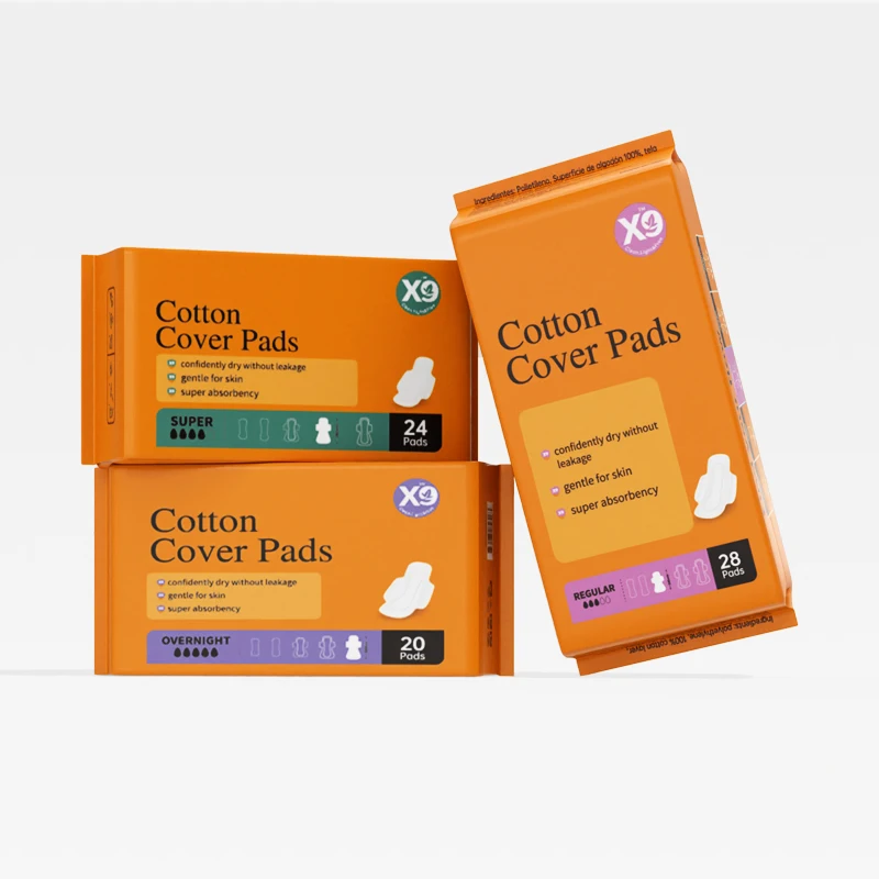 

Хлопковые накладки X9 (с крыльями), уверенно сухие, без утечек, без запаха, 4 шт., подушечки