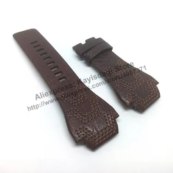 Compatible. Diesel DZ1267 , DZ1268 - 24mm Brown Genuine Leather Watch Strap Band