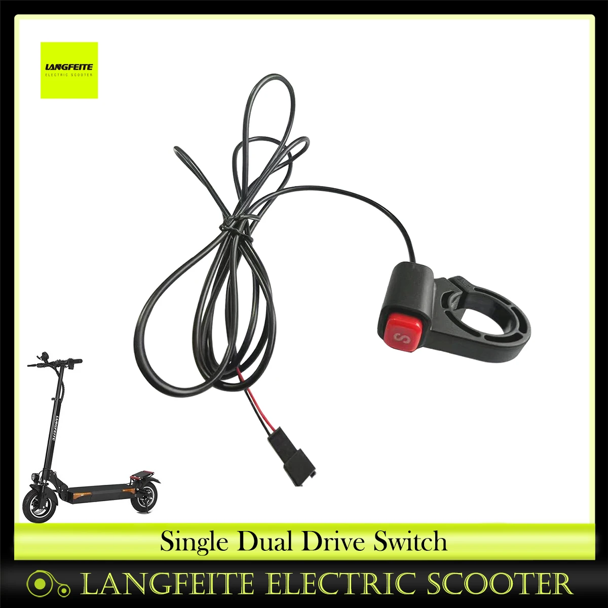 Originele Langfeite Single Dual Drive Switch S Knop Voor Langfeite L6 L8 Elektrische Scooter Officiële Vervangende Reserveonderdelen