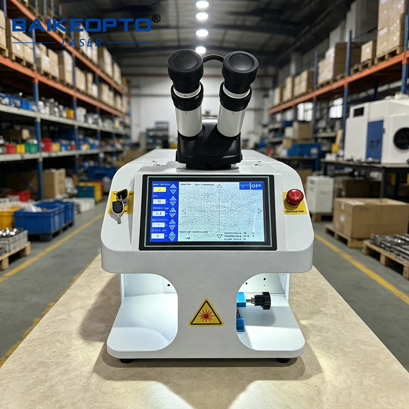 200W BK‑JW200B BAIKEOPTO Jewelry Laser Welder for Gold Silver Platinum Jewelry Processing