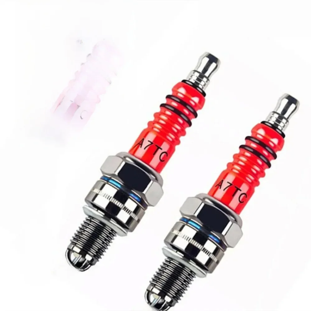 AliExpress Racing 3 Electrode 10mm Spark Plug A7TC Fits For GY6 50CC 110CC 125CC 150CC ATV Scooter Dirt Bike Go Kart Motorcycle Accessories