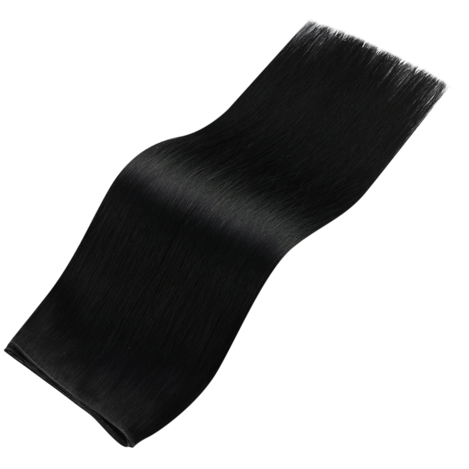 Moresoo عبقرية لحمة خياطة في ملحقات اليد تعادل لحمة وصلات شعر شعر الإنسان ريمي للنساء 16-22 بوصة رقيقة نسج الشعر #2