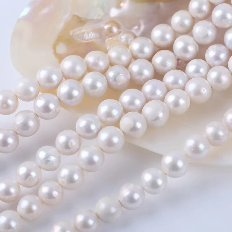 

16 дюймов, 11-14 мм, AA+, натуральный круглый жемчуг Эдисона, свободная нить