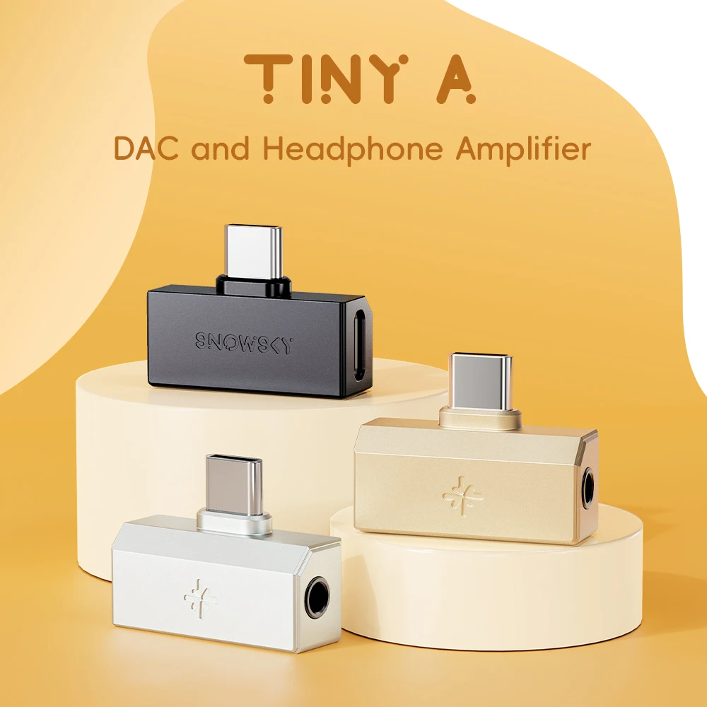 FiiO Tiny DAC Headphone Amplifier,USB DAC with 3.5/4.4mm/Type-C, PEQ Tuning, 384kHz/DSD256 Support,In-Line control
