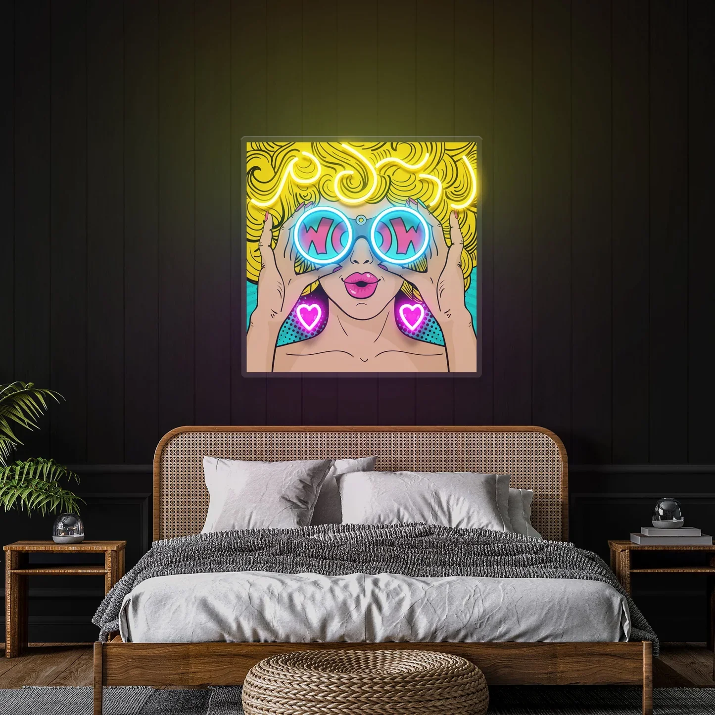 

Colorful Girl Neon Sign Acrylic UV Print Painting Girl Custom Game Room Bar Beer Sign Art Shop Wall Decor Birthday Gift