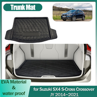 Trunk Mat for Suzuki SX4 S-Cross Crossover JY 2014~2021 Luggage Boot Liner Cargo Floor Carpet Waterproof Cover Pad Accessories
