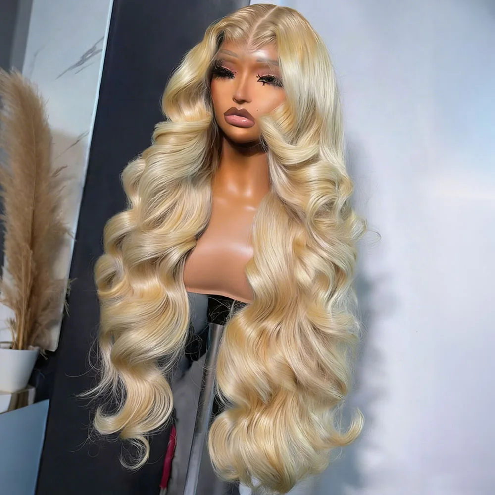 

30 40 Inch 613 Blonde Human Hair Wig Colored Honey Blonde 13x6 Lace Front Wigs Body Wave 613 Human Hair Wigs 13x6
