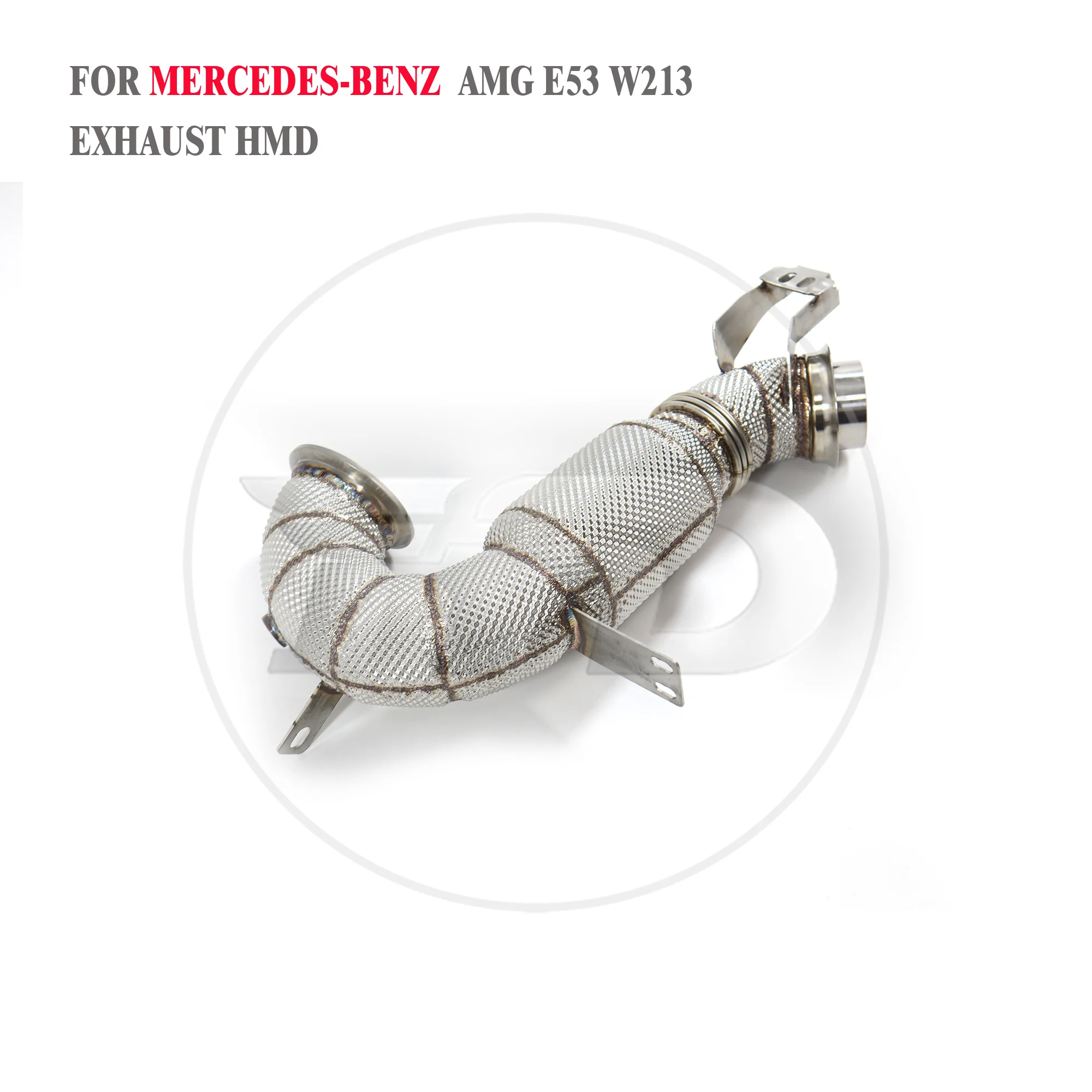 

HMD Exhaust Manifold Downpipe for BENZ AMG E53 Car Accessories Muffler With Catalytic Converter Header Without Cat Pipe