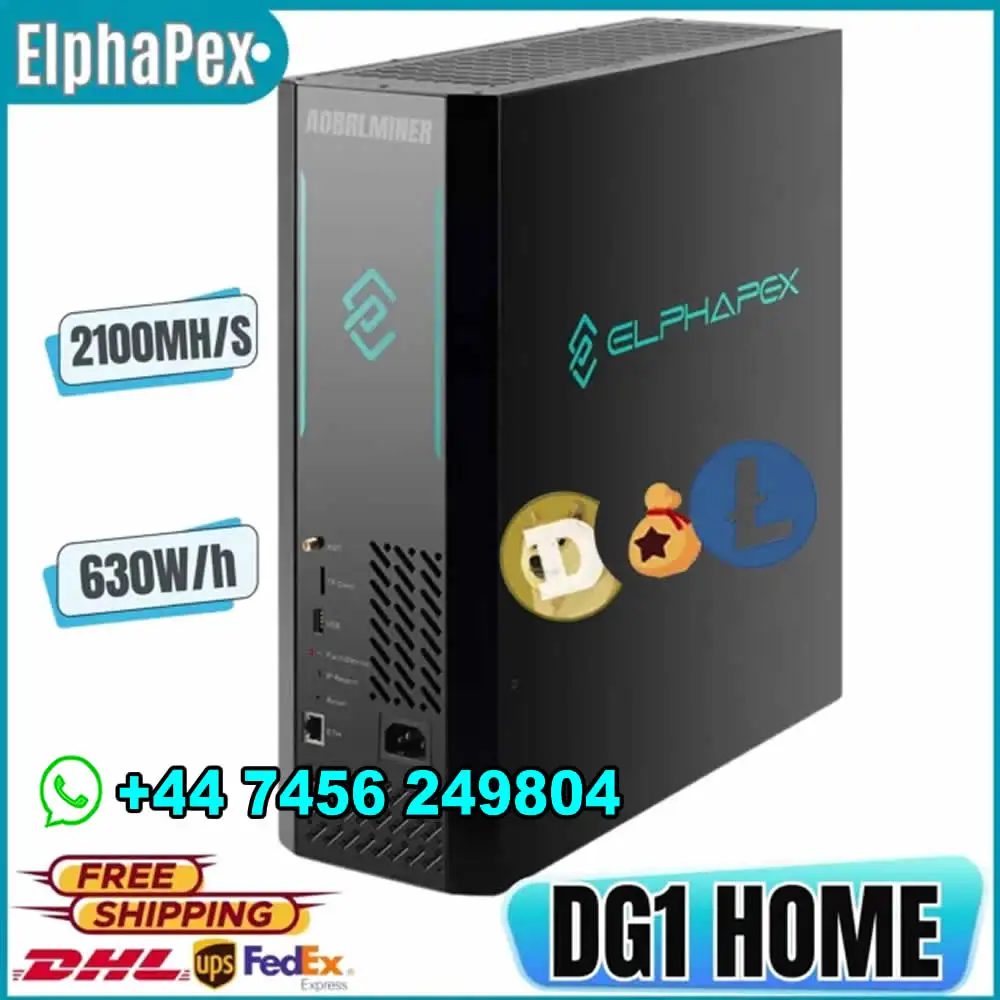 DX Brand New  ElphaPex DG Home 1 LTC+DOGE+BEL+LKY+PEP+DOGM+EAC Miner 2100M