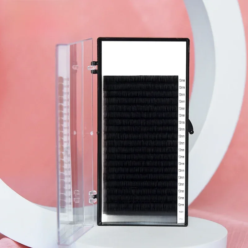 H & L DESDE 1990 20 rangées de Faux cils individuels Maquiagem Cilios pour les professionnels Extension de cils doux noirs bande mince