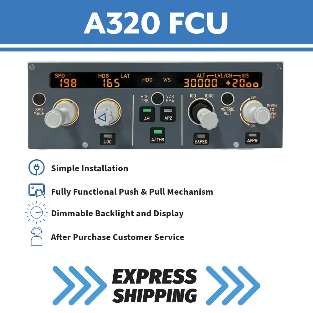 Панель управления симулятором полета для аэробусов A320 FCU MSFS2020 - P3D