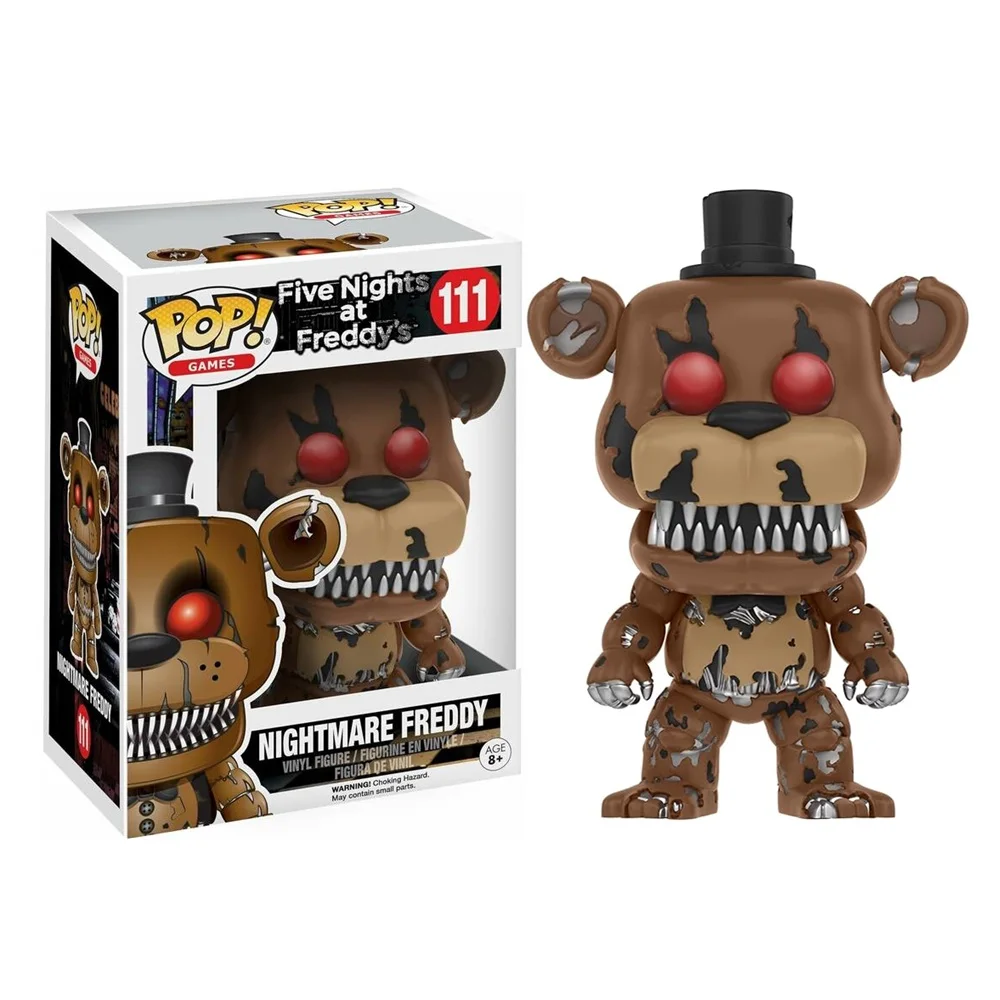 FUNKO POP! FIVE NIGHTS AT FREDDY'S - FREDDY nightmare, 11064, 111, original, toys, boys, girls, gift, store, official license, with box, figure, doll, new, collection