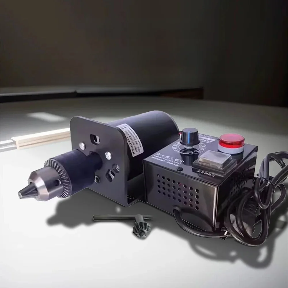 220V DC Motor Drill Chuck Kit 400W 7000RPM High Speed Drill Small Bench Drill B12/B16 Forward and Reverse Speed Controller