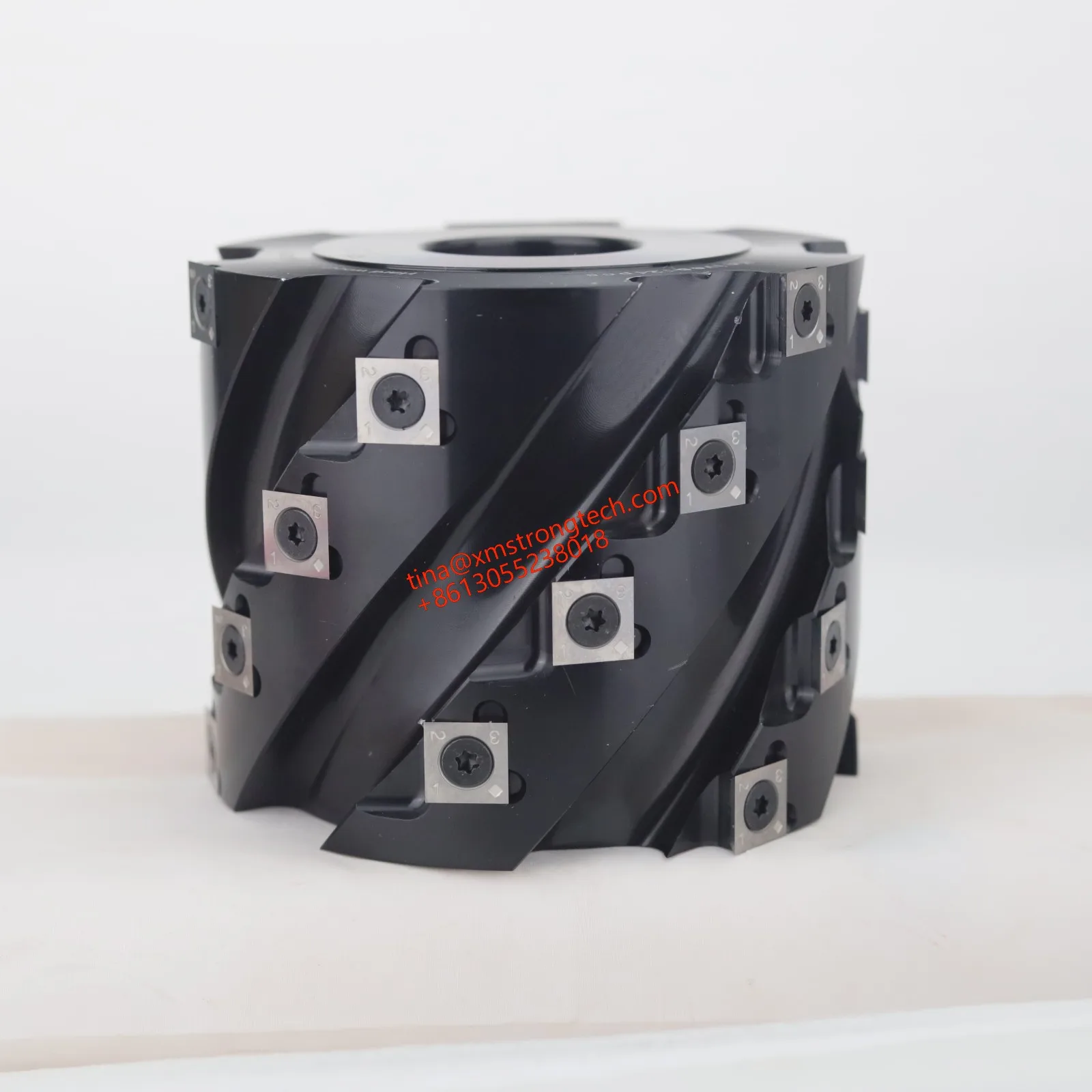 LIVTER 125mm corpo in alluminio coltelli con inserto in carburo di tungsteno testa di taglio a spirale
