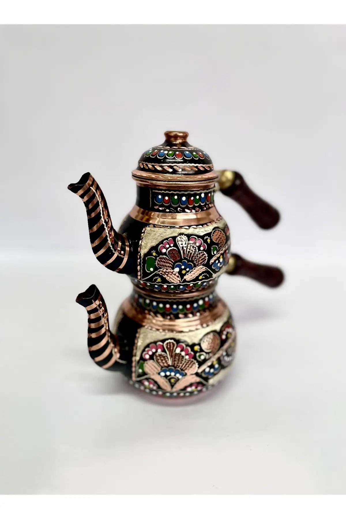 

New Product - Handmade Mini Turkish Teapot 3-4 Person Copper Tea Maker Teapot Handmade High Quality Ottoman Arabic