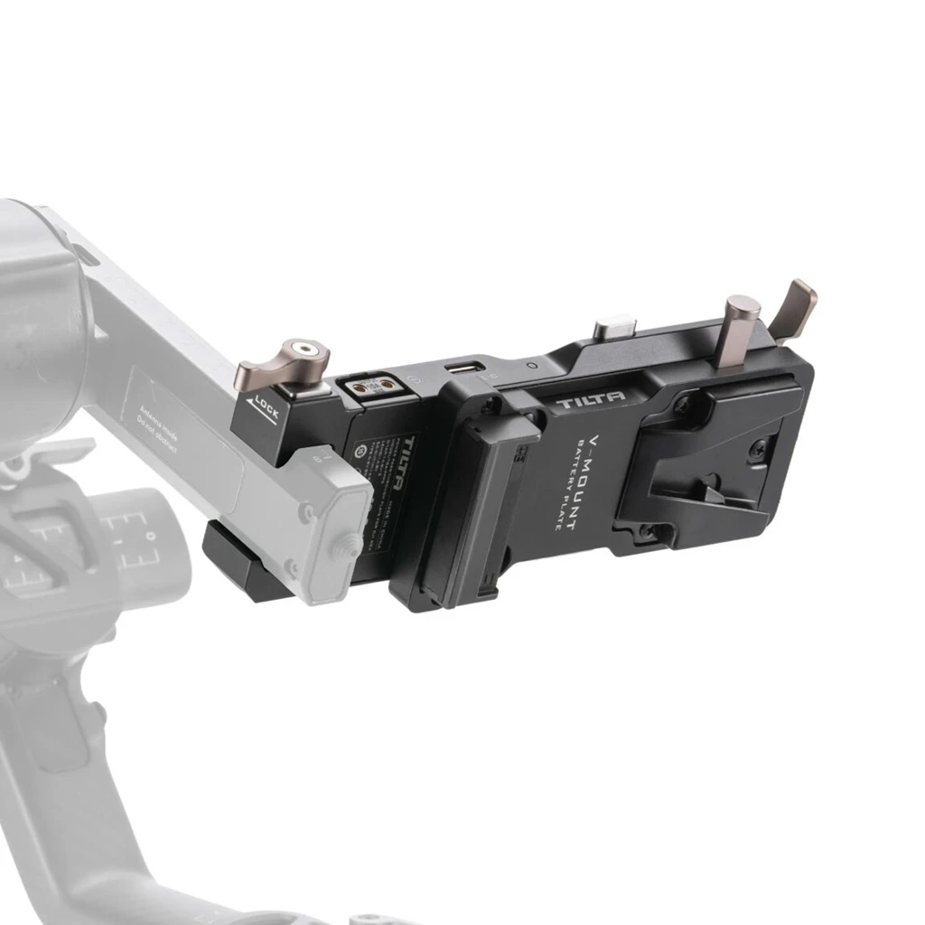 TILTA Power Pass-through Plate for DJI RS4/RS5 Accessories TGA-PPK3 V Mount Battery Plate Power Plate Kit Gold Mount