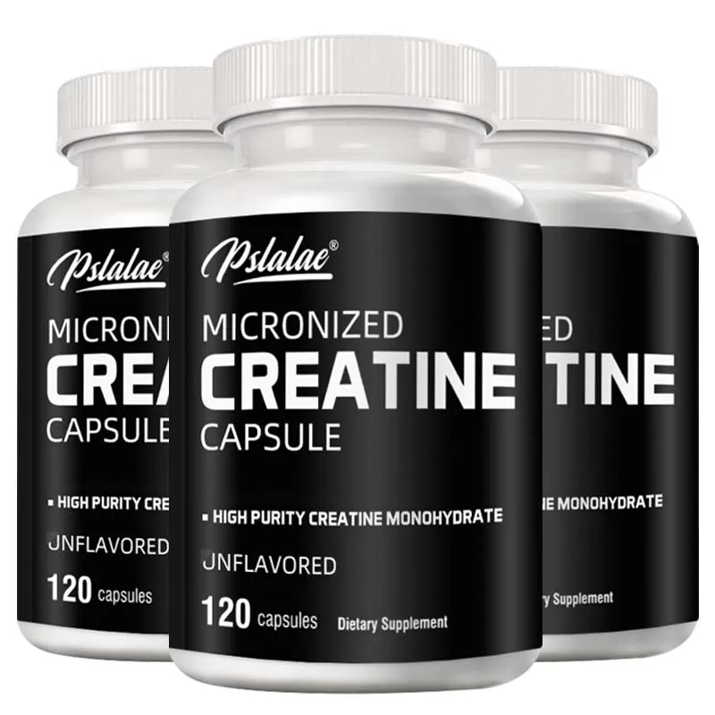 Micronized Creatine - Enhance Muscle Endurance and Improve Athletic Performance - 120 Capsules