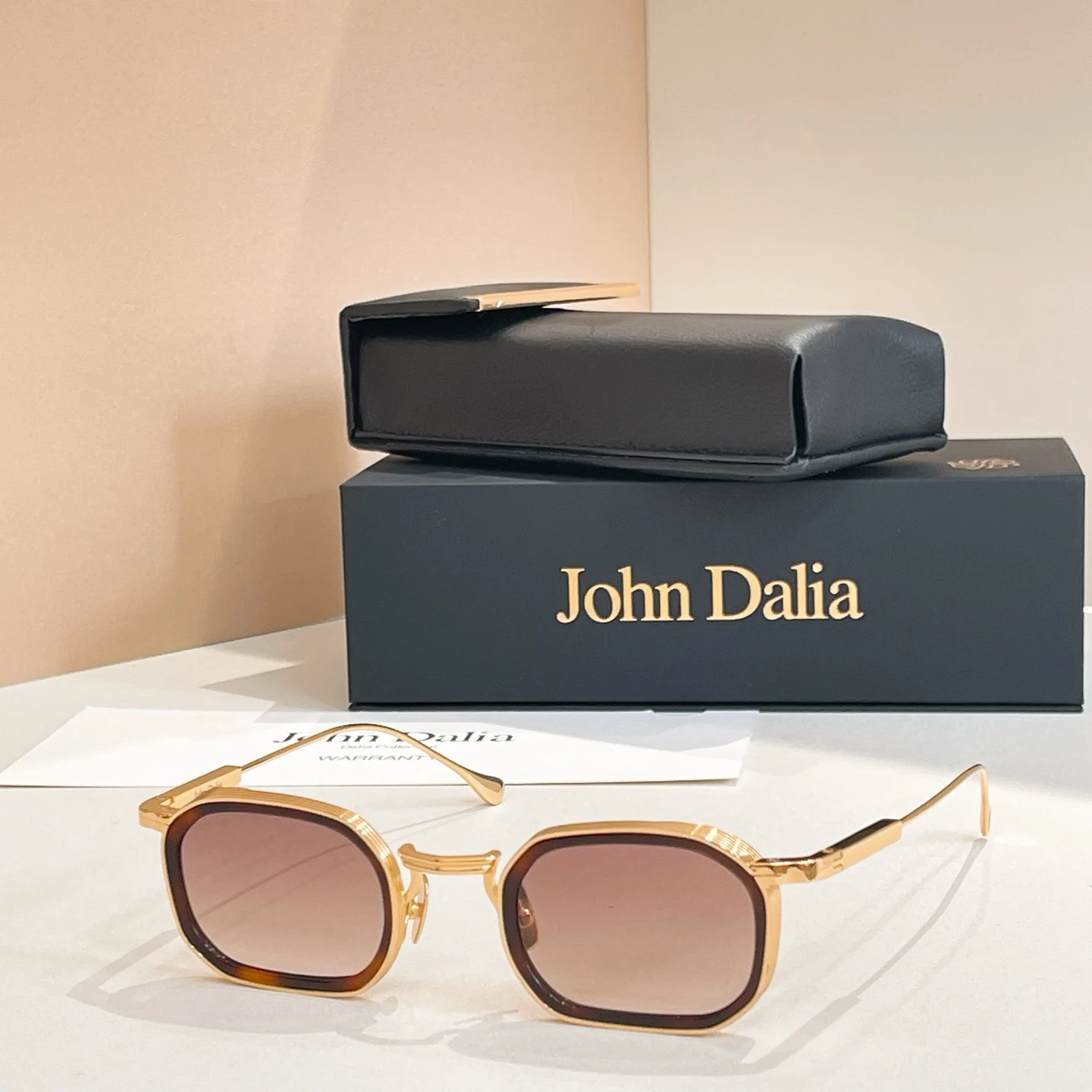 Voor JOHN DALIA JD SAMUEL Top Hoge Kwaliteit Zonnebrillen voor Heren Legering+Acetaat Montuur Modieus Design Zonnebrillen voor Dames met doos