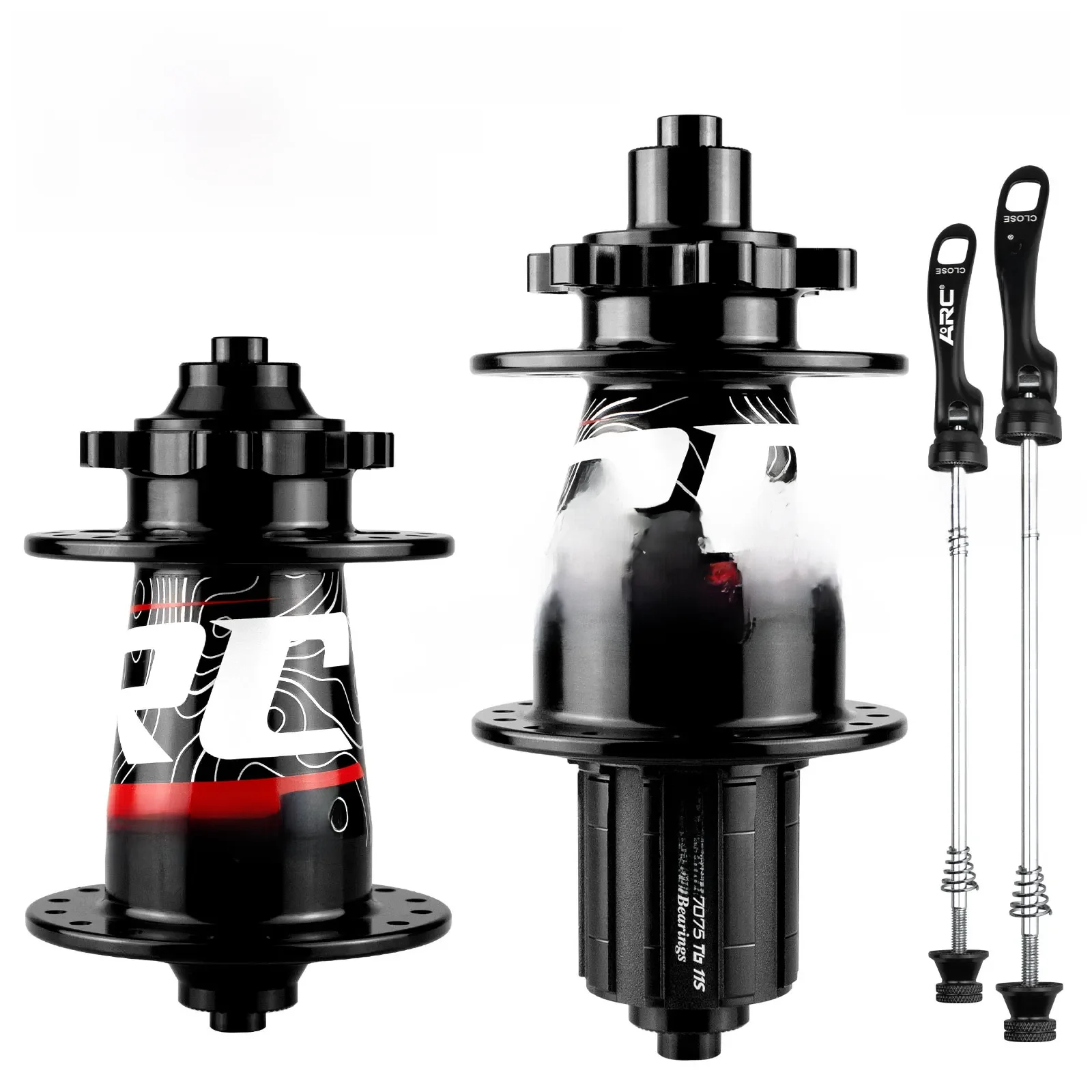 AliExpress ARC MT039 MTB mountain bike hub 32H 6 bolts disc front rear bicycle hub qr thru 135mm 142mm HG XD MS 11 12 speed wheel rim hub-Black