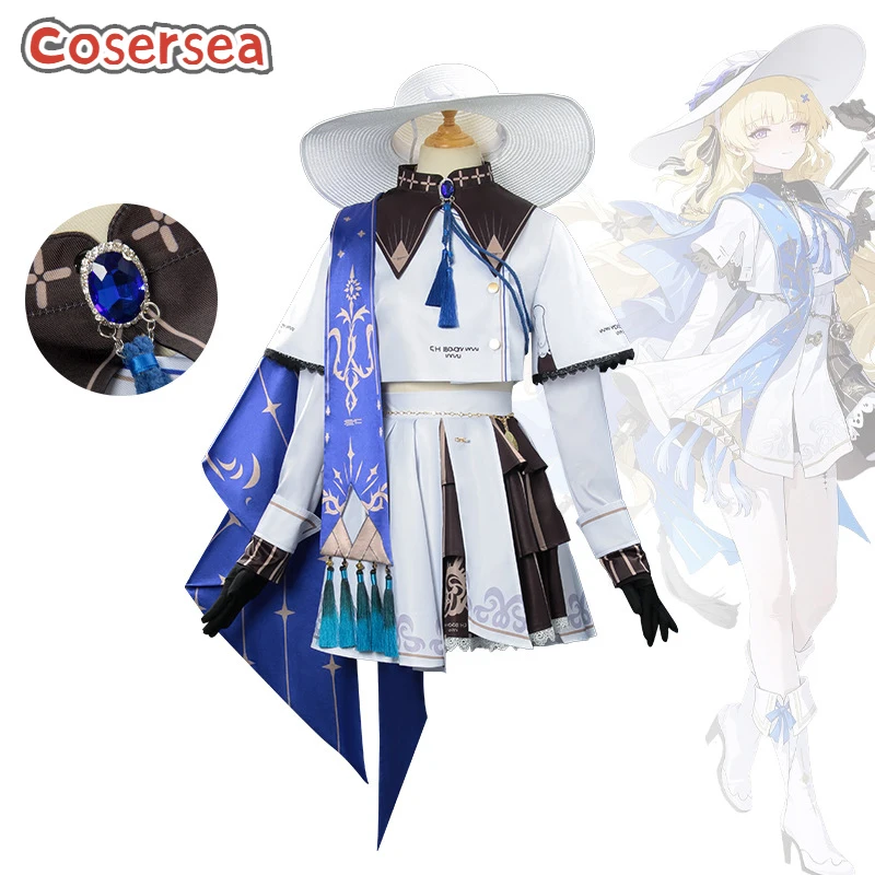 

Cosersea Phoebe Cosplay Costume Game Wuthering Waves Phoebe Role Play Halloween Women Dress Carnival Party Cos Outfit Fullset