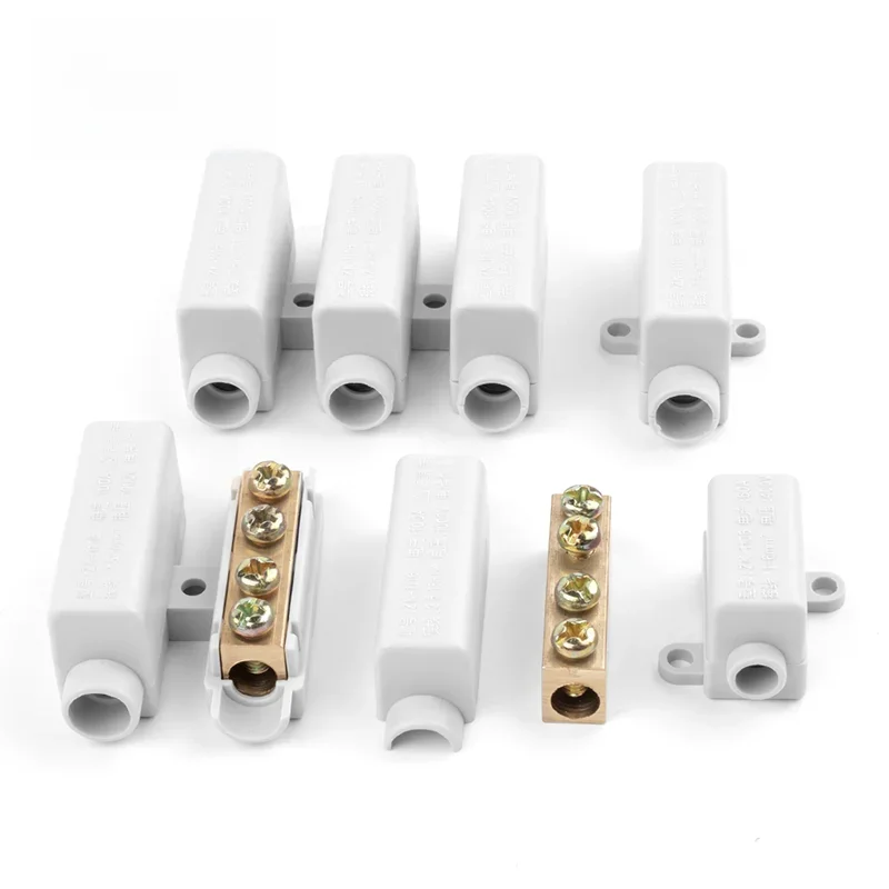 Złącze przewodu stykowego 60A/400V 1-6mm2 kabel elektryczne końcówki do łączenia wysokiej mocy 100A/1000V 2.5-16mm2 skrzynka przyłączeniowa 3 pozycje — zdjęcie 2
