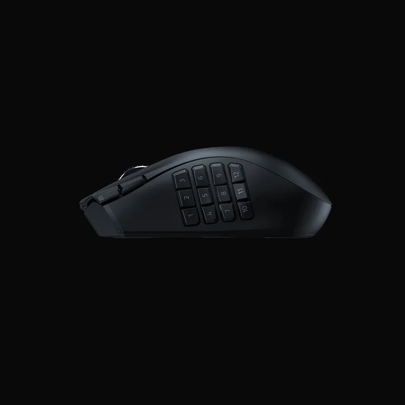 Mouse para jogos MMO sem fio ergonômico Razer Naga V2 HyperSpeed com 19 botões programáveis - sem fio (2,4 GHz) e Bluetooth