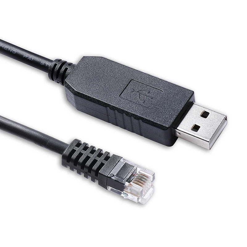 Taico Lithium Iron Battery RS232 Serial PC Communication Cable Prolific PL2303GT USB RS232 to RJ11 6P6C Serial Cable