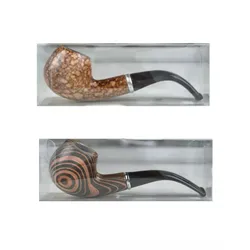 2 Durable Wooden Wood Smoking Pipe Tobacco Cigarettes Cigar Pipes Enchase Gift Smoke Mouthpiece