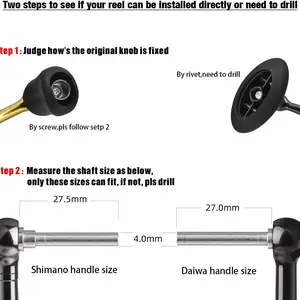Gomexus Aluminum League Nút Rottle, 20 mm, cho Shimano Stradic Vanford Ultegra Daiwa Fuado Lt Zillion Baitcasting 12 Dòng đánh cá chính Shimano Technium - 5